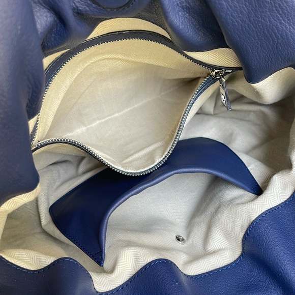 LOEWE Flamenco Knot Napa Leather Bag Navy - Picture 7 of 17